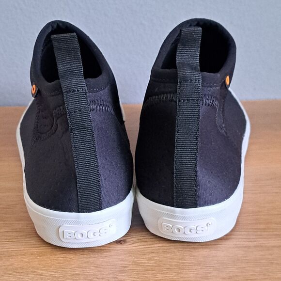 Bogs Women’s 10 Black Kicker Bootie Rain Chelsea Ankle Fabric Boots Waterproof - Picture 2 of 10